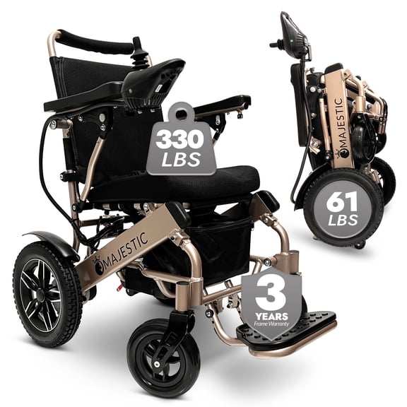 330 lbs Weight Capacity, Long Battery Range, Electric Wheelchairs for Adults, US Based Premium Customer Support, Remote Controlled Lightweight Wheel Chair for Seniors, IQ-8000 by Majestic