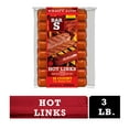 thumbnail image 2 of Bar-s Hot Links Sausage, 3 Lb, 16 Count, 2 of 9