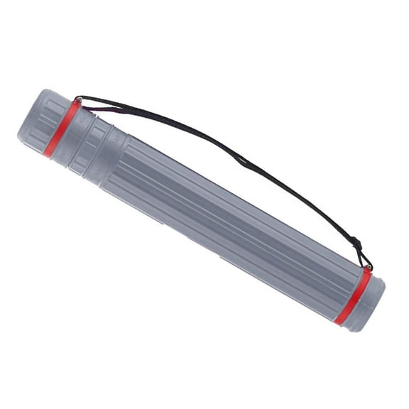 Yunhgft Adjustable Document Poster Tube with A Carry Strap with Lids for Flip Chart Gray
