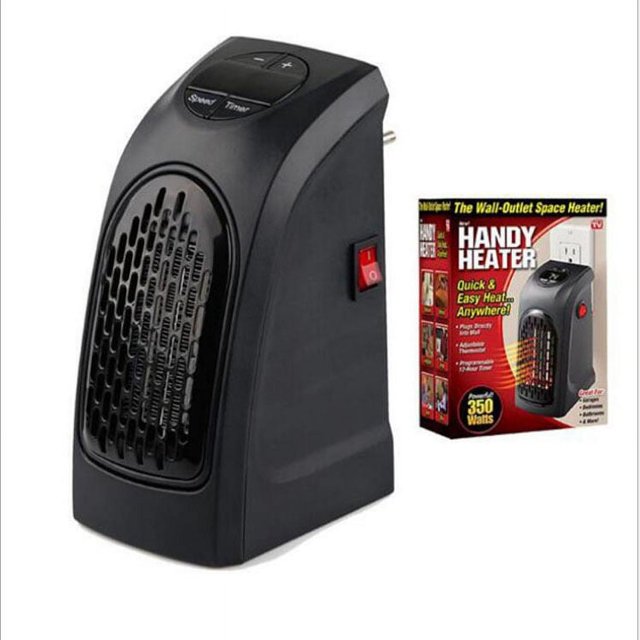 JM Pequeño mini calentador de ventilador eléctrico, escritorio, oficina, calentador doméstico, ventilador, calentador JM