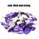 thumbnail image 2 of Kit de arco de guirnalda de globos morados de 124 Uds., globos metálicos de látex de confeti blanco y morado con mariposa de papel Feliz Sencillez, 2 of 2