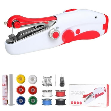 zihao Handheld Sewing Machine, Mini Portable Electric Sewing Machine for Adult, Fast Stitch Suitable for Fabrics, Clothes, DIY Home Travel