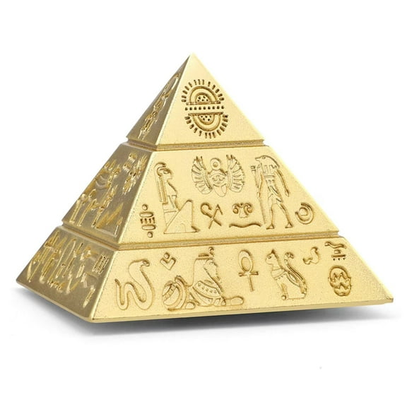 Pyramid Fidget Spinner Metal Spinning Top Office Desktop Interior Decoration Gift