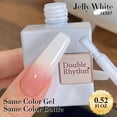 thumbnail image 3 of Esmalte en gel Double Rhythm Translucent Sheer, 15 ml, blanco lechoso, 3 of 9
