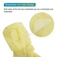 thumbnail image 4 of Bata de laboratorio ESD Ropa antiestática Ropa de una pieza Puños elásticos con capucha Uniforme de trabajo (Amarillo, L), 4 of 7