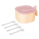 thumbnail image 2 of Caja de condimentos con 4 compartimentos, contenedor para almacenar especias, ideal para hornear, fiestas y el hogar. Rosa, 2 of 9