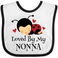 thumbnail image 3 of Inktastic Loved by My Nonna Grandchild Boys or Girls Baby Bib, 3 of 4