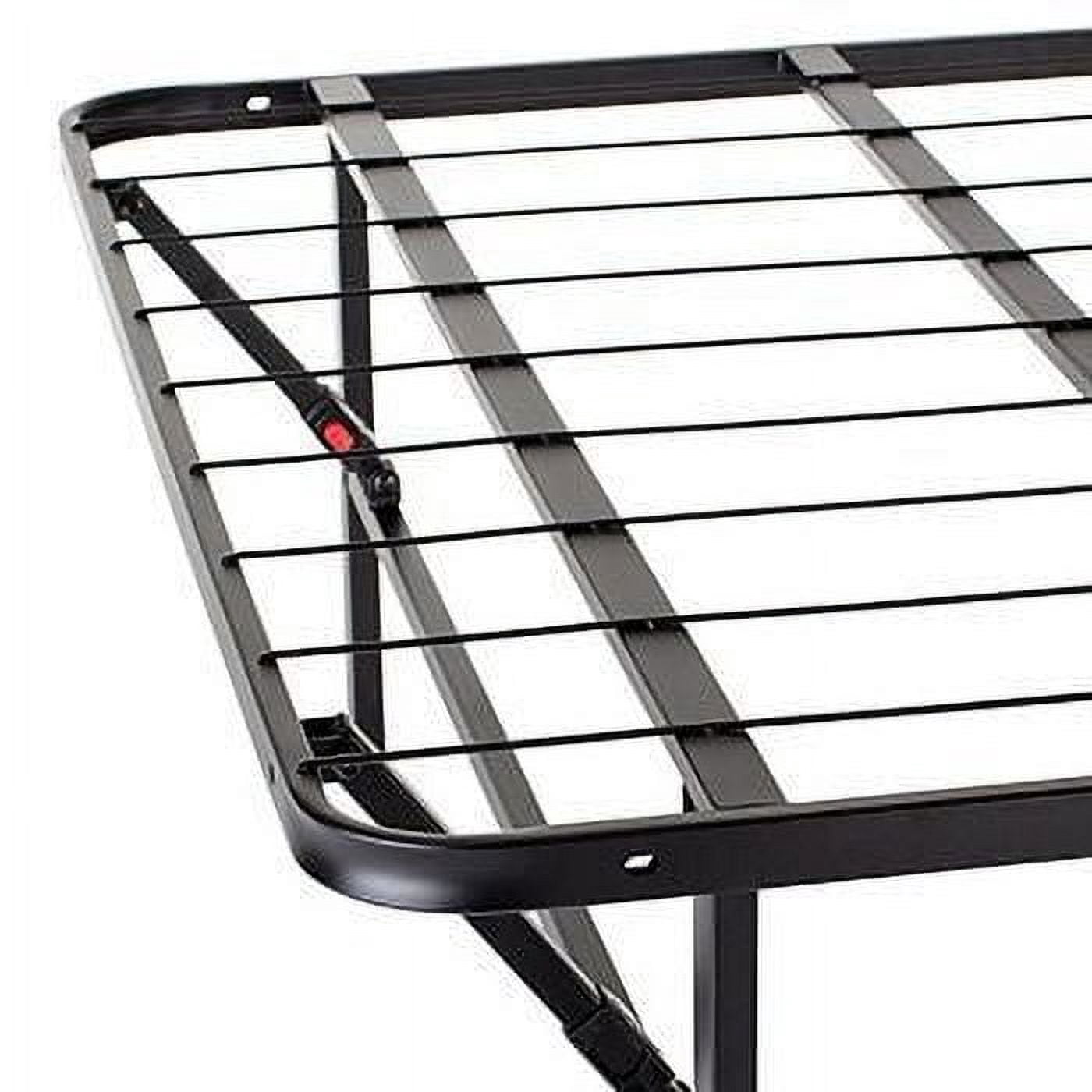 Mainstays 14 in High Profile Foldable Steel Twin XL Platform Bed Frame, Black