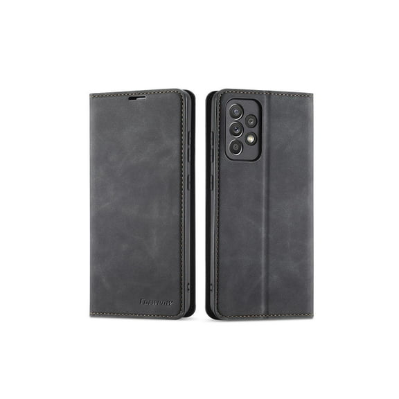 Samsung Galaxy A72 5G / A72 4G Case, Premium PU Leather Cover TPU Bumper with Card Holder Kickstand Hidden Magnetic Shockproof Flip Wallet Case