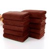 thumbnail image 1 of Paquete de 10 toallas de microfibra para el cabello | Toallas absorbentes de secado rápido de 30 x 70 cm para uso en salones de belleza, spas y el hogar | Poliéster suave en 7 colores, 1 of 7