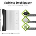 Bench Scraper, Stainless Steel Dough Scraper, Pastry Scraper, Pizza and ...