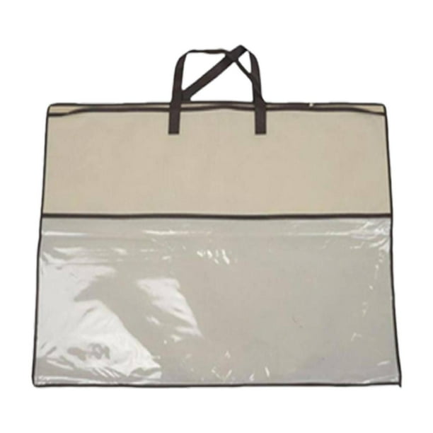 Bolsa para guardar edredones, organizador de ropa con asas reforzadas, bolsa para guardar mantas, organizador de armario para ropa de cama, suéteres y 55 x 55 cm