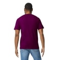 thumbnail image 3 of Gildan Short Sleeve Crewneck T-Shirt, Softstyle Midweight Classic Shirt, Maroon Tee, L, 3 of 5