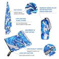 thumbnail image 4 of 4Monster Microfiber Beach Towel, Quick Dry Lightweight Towel, Large, WaveB, 4 of 6