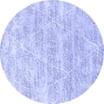 thumbnail image 1 of Ahgly Company Indoor Round Solid Blue Modern Area Rugs, 3' Round, 1 of 4
