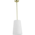 thumbnail image 5 of Progress Lighting Clarion 1-Light Pendant, Satin Brass, Etched Glass Shade, 5 of 14