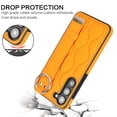 thumbnail image 4 of CCSmaller for Samsung Galaxy S24 Case with Strap Wristband Kickstand, PU Leather Phone Cover with Ring Case for Samsung Galaxy S24 ZWD Orange, 4 of 8
