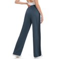 thumbnail image 2 of Pantalones deportivos Tapata para mujer, holgados, pierna recta, color gris oscuro, talla L, 2 of 9