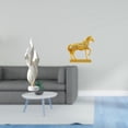 thumbnail image 2 of Escultura De Caballo Con Plumas, Arte Moderno De Resina, Colección De Figuras Decorativas Para Chimenea, Oficina, Armario, Hogar, Decoración Con Grabado De Animales., 2 of 8