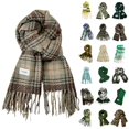 thumbnail image 4 of Splozh Winter Women Warm Scarf Women's Long Plaid Blanket Scarf Thick Winter and Autumn Warm Scarf Plaid Scarf Wrap Shawl Women's Gift Purple,One Size, 4 of 4