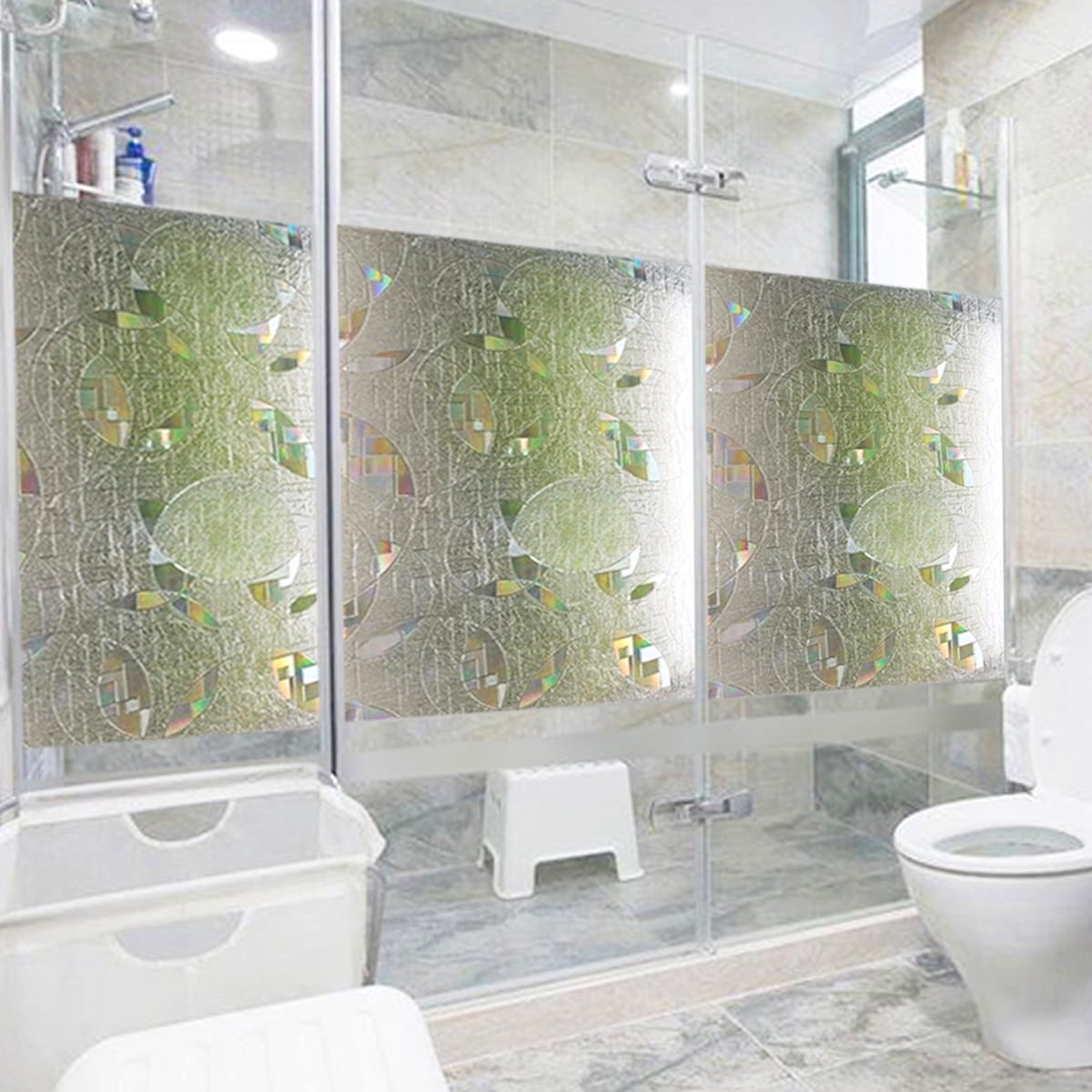 90 x 50cm 3D Non Adhesive Static Cling Window Film Glass ...