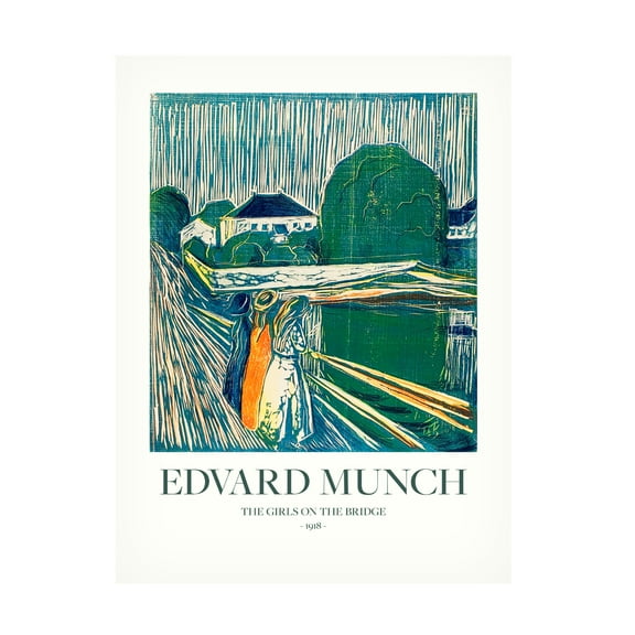 Pictufy 'The Girls On The Bridge' Canvas Art