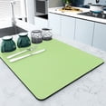 thumbnail image 1 of Tapete protector para encimera de cocina Ywbawe, tapete absorbente de tierra de diatomeas suave, escurridor de tazas y platos, reposapalillos, tapete de drenaje antideslizante para una fácil limpieza, 1 of 8