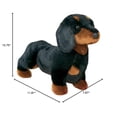 thumbnail image 2 of Peluches para perros Douglas Dachshund de peluche, color negro y marrón, 2 of 2