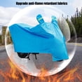 thumbnail image 4 of Motorcycle Cover, Rainproof, Sunblock, Universal, Thickened, Protective, All-Weather, Aluminum Foil Cloth, Reflective Strip, Long-Lasting, Easy to Use, Bicycle/Motorcycle Cover, Space-Saving, Durable, 4 of 7
