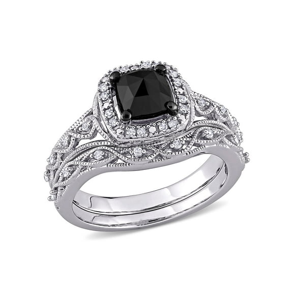 Everly Women's Diamond 10k White Gold Bridal Set