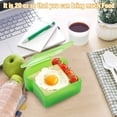 thumbnail image 3 of 6pcs Toast Shape Sandwich Storage Box Food Storage Containers Portable Lunch Holder, 3 of 8