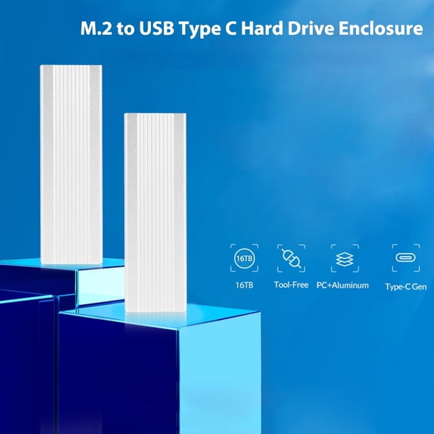 Caja Ssd Carcasa M2 SSD carcasa NVME carcasa de aleación de aluminio para llave NVME PCIE NGFF SATA M/B