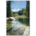 thumbnail image 1 of Picture-Tiles.com: River Ceramic Tile Wall Mural WAL500897-46M. 24"W x 36"H using (24) 6" x 6" Ceramic Tiles-Satin Finish, 1 of 3