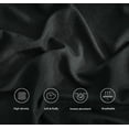 thumbnail image 3 of Chezmoi Collection Extra Soft Bed Sheets Set, Double Brushed Microfiber 14-Inches Deep Pockets, 4-Piece Sheet Set, King, Black, 3 of 8