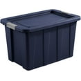 thumbnail image 3 of Storage Bins with Lids, Heavy Duty Totes, Tuff1, 30 Gallon, Dark Indigo, 3 of 9