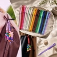 thumbnail image 5 of Beadable Keychain Cords, 18 Piece Colorful Loop Straps for DIY Bag Charms Jewelry Making Bracelets Crafts People and Adults, 5 of 5
