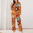 thumbnail image 2 of Lsque Monster Truck Pattern Long Sleeve Pajama Set for Women - Soft 2-Piece Sleepwear and Loungewear Set with Pockets, Comfy Nightwear-XX-Large, 2 of 7