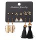 thumbnail image 4 of 6 pares de pendie de tuerca múltiples para mujer y niña, pendie grandes, regalo Hugo Aretes de borla múltiples, 4 of 10