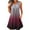 Wine, variant on Sleeveless Dress for Women 2024 Summer Casual Dress Buttons Up V Neck Tunic Dress Gradient Pullover Dress Mini Dress