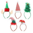 thumbnail image 1 of 5 adorables diademas navideñas para el pelo, accesorios únicos para fiestas navideñas, 1 of 7