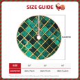 thumbnail image 2 of Fotbe Green Mosaic Glass Pattern Christmas Tree Skirt, Tree Skirts Plush Christmas Decorations, Christmas Tree Skirts Xmas Decorations Holiday Party Decor-48", 2 of 6