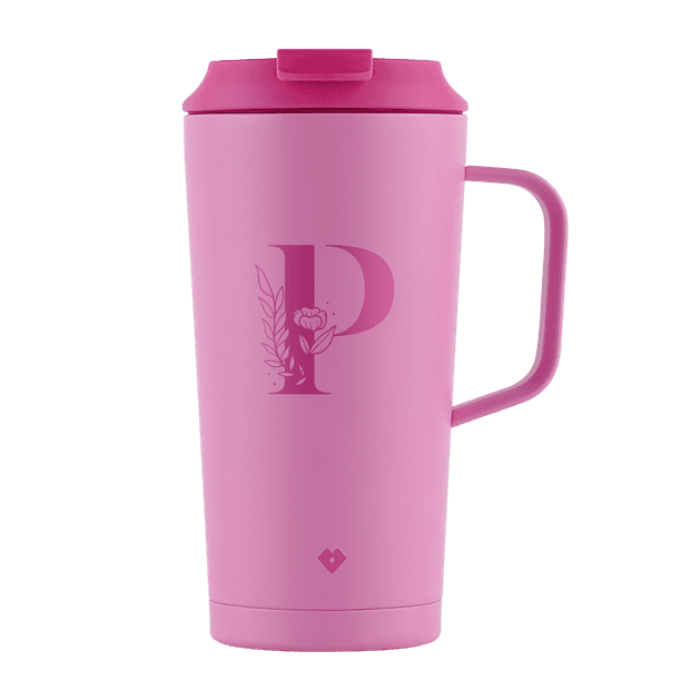 Termo de café LuckyLy iniciales Nelly rosa 500ML