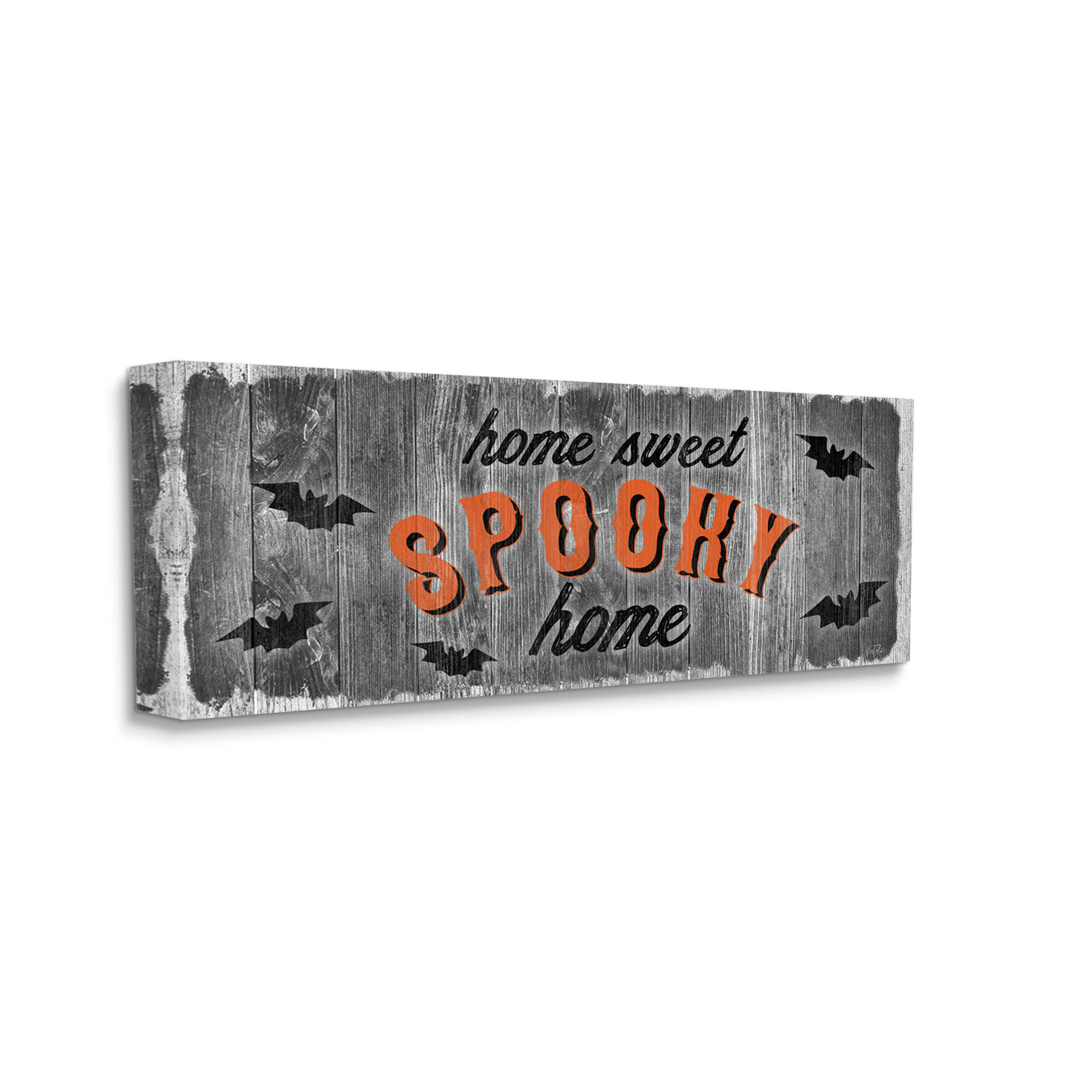 Stupell Industries Sweet Spooky Home Sign Graphic Art Gallery Wrapped Canvas Print Wall Art, Design by Natalie Carpentieri