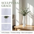 thumbnail image 2 of REGALWOVEN Tall Clear Plastic Bud Vase, Decorative Centerpiece for Wedding Home Decor White 2.8"L x 2.8"W x 7.9"H, 2 of 6
