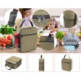 thumbnail image 7 of Square lunch bag - Reusable lunch bag, unisex - Portable insulated lunch box, 7 of 7