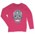 thumbnail image 5 of Philly Thing Sugar Skull Women's Long Sleeve T-shirt Day of the Dead Dia de los Muertos, 5 of 7