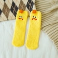 thumbnail image 2 of TRUBKH Gym Socks Women Cotton Compression Socks Soft Socks for Women Socks for Women Crew Men Socks Fuzzy Socks Low Cut Socks Men Yellow One Size, 2 of 3