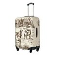 thumbnail image 2 of Qekee Cows On The Farm Elastic Luggage Cover, Double-sided Print, Invisible Zipper, for Travel, Business, Daily - Small, 2 of 9