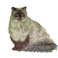thumbnail image 2 of Custom Cat Portraits[Himalayan Cat] Embroidered Iron On/Sew Patch [4.5" x 4]], 2 of 3