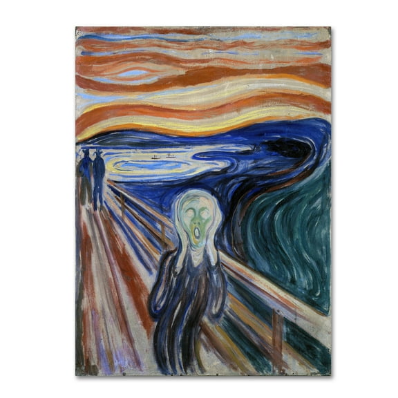 Trademark Fine Art 'The Scream' Canvas Art by Edvard Munch